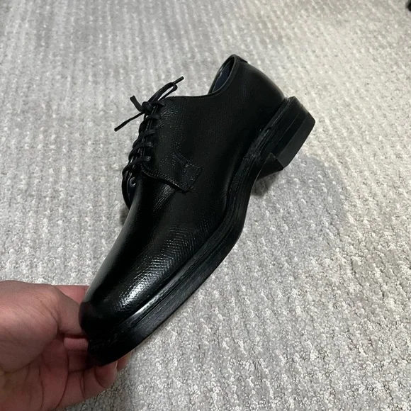 Florsheim Vintage Plain Toe Bluchers Black Calfskin Men’s Size 8D - Picture 6 of 9